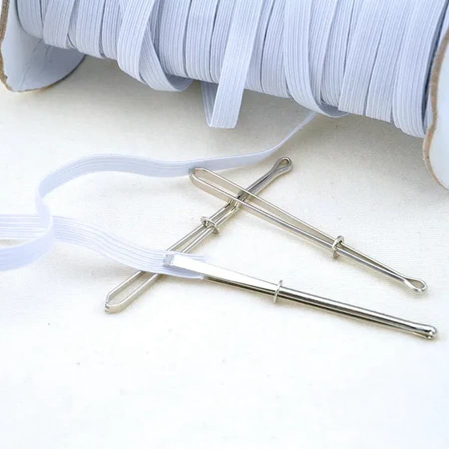 5/10 Pçs Agulha Elástica Threader Auto-Travamento Pinça Clipe Fácil Inserção Para Elásticos Acessórios De Costura Ferram