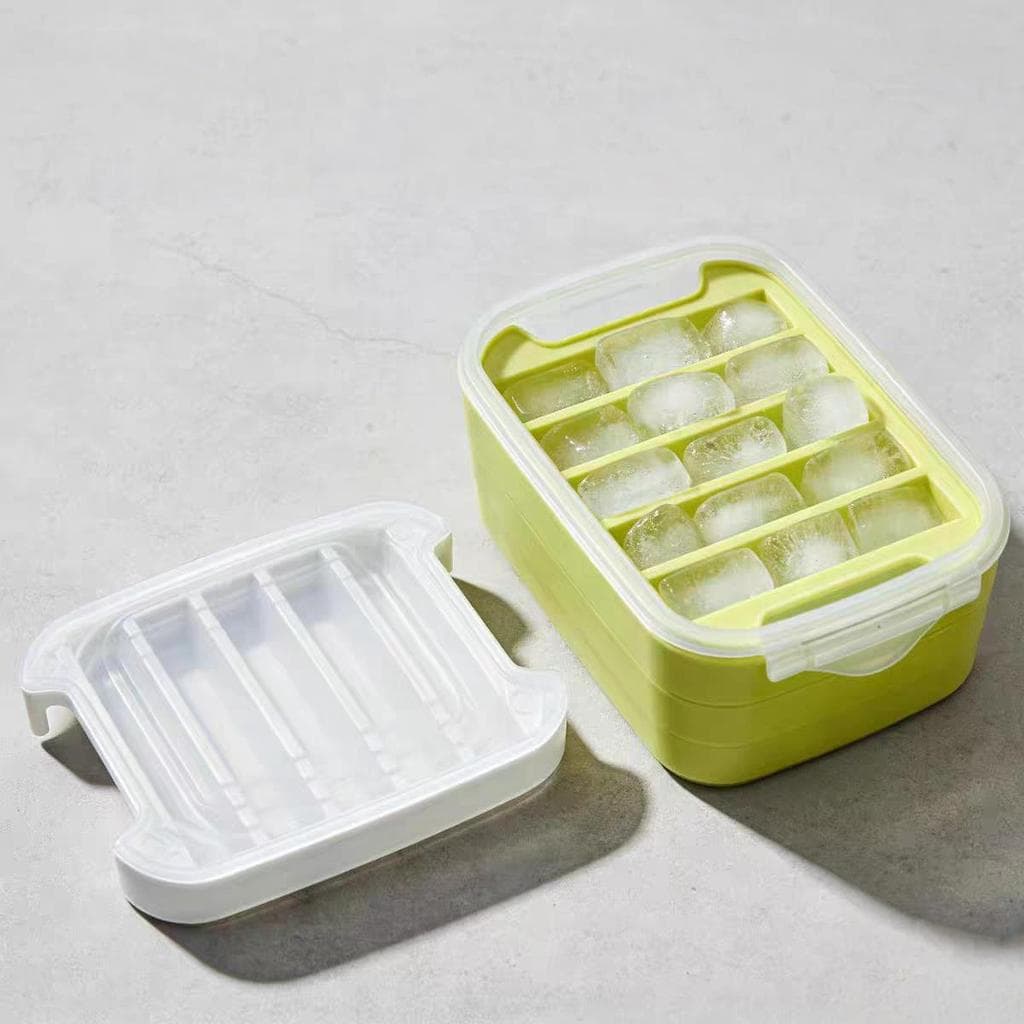 Molde longo de cubo de gelo para acampamento ao ar livre, ferramenta útil para geladeira doméstica, bandeja de gelo reta