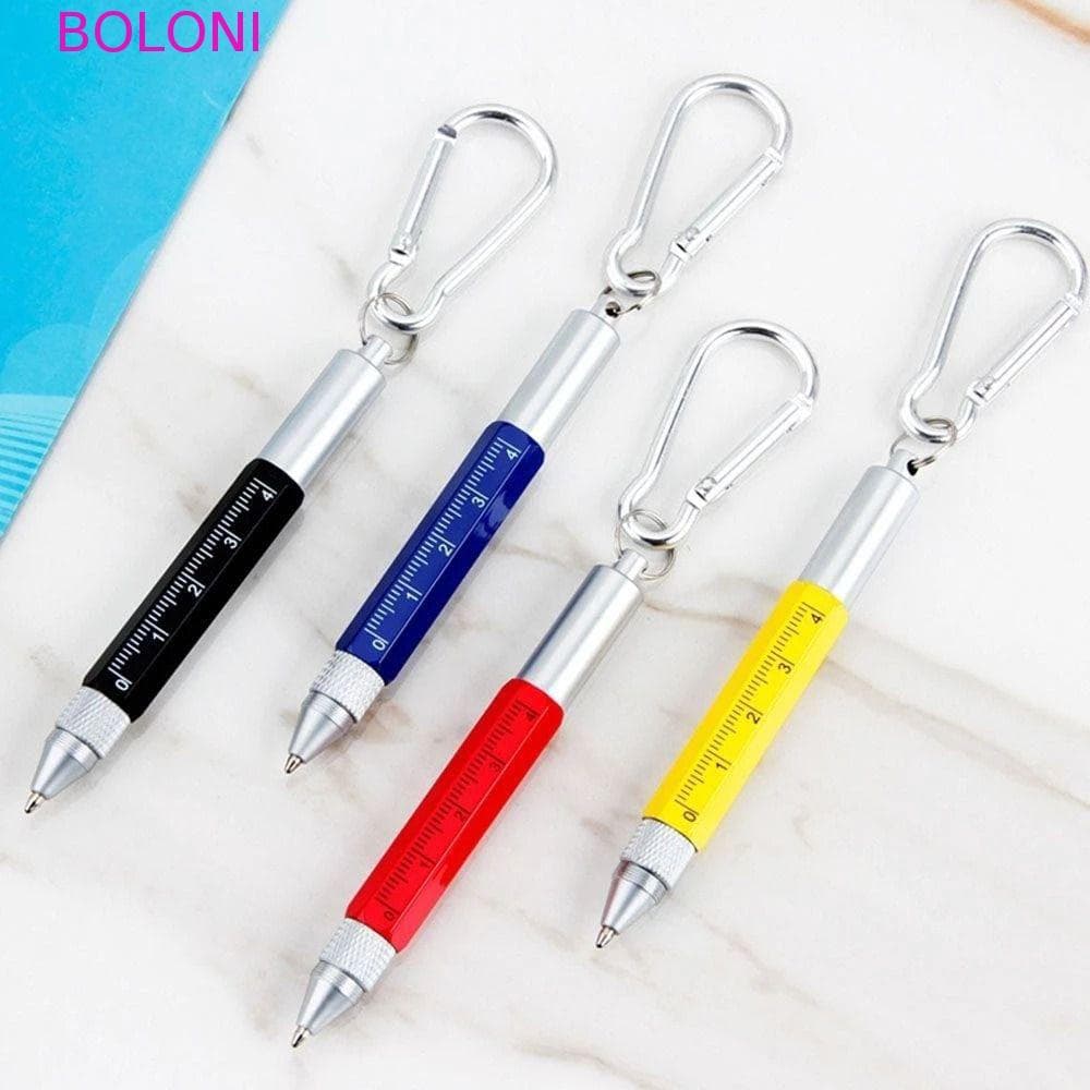 BOLONI Ferramenta Multifuncional Caneta Escola Chave De Fenda Tela Toque Chaveiro Mini Metal Stylus