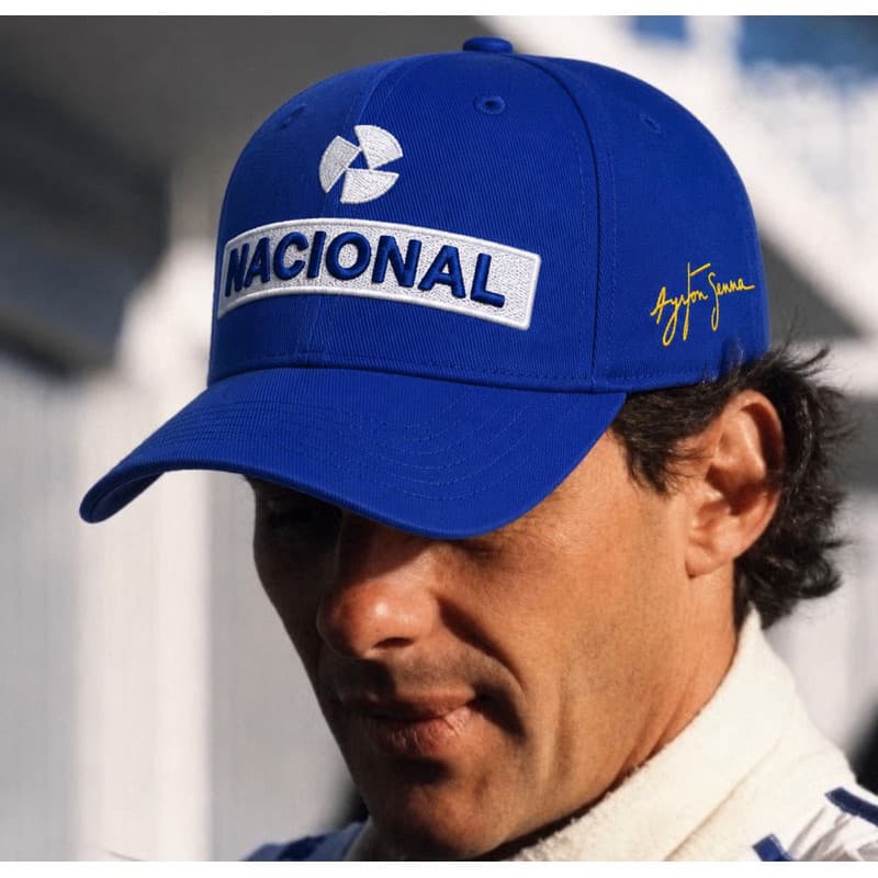 Boné Nacional AYRTON Senna Retrô 6 gomos Fórmula 1 MASCULINO FEMININO