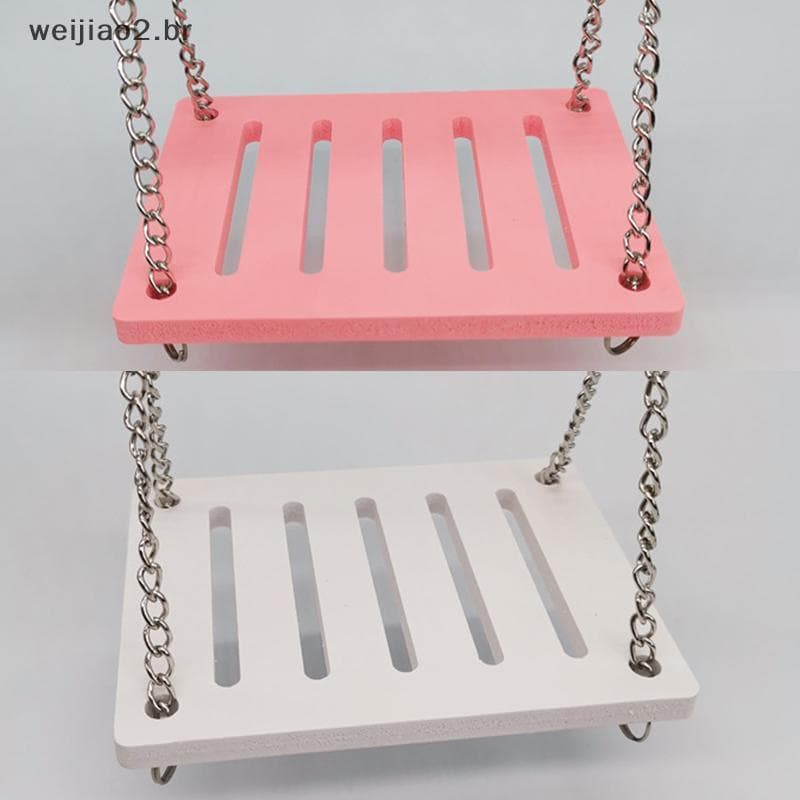 weijiao2 . BR Brinquedos Para Hamster De Estimação , Ponte Arco-Íris De Madeira , Gangorra , De Balanço , Pequeno Animal