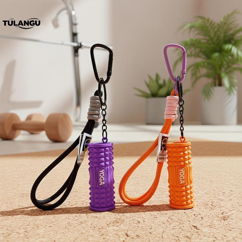 TULANGU Portátil Silicone Mini Rolo De Espuma Chaveiro Para Amantes Da Academia Conveniente Engrenagem Fitness Perfeito