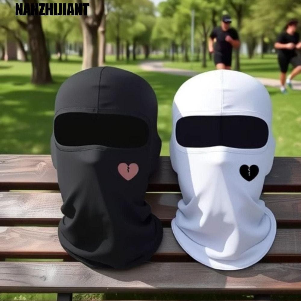 Máscara De Esqui Facial Completa NANZHIJIANT , Capa Impressa Em Cruz De Poliéster , Balaclava Portátil Respirável Para C