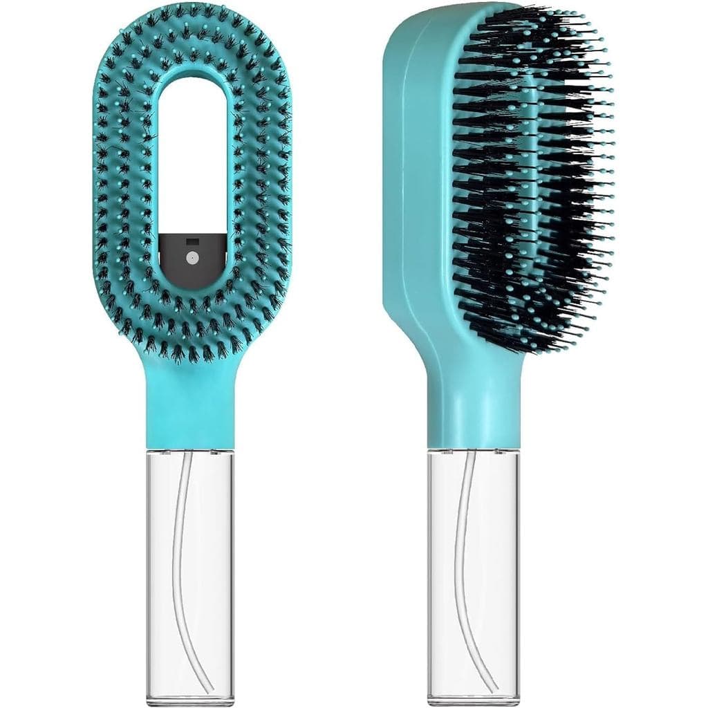Escova Desembaraçadora 2 em 1, com Pulverizador Integrado, Escova para Cabelos Molhados e Secos, para Cabelos Cacheados,