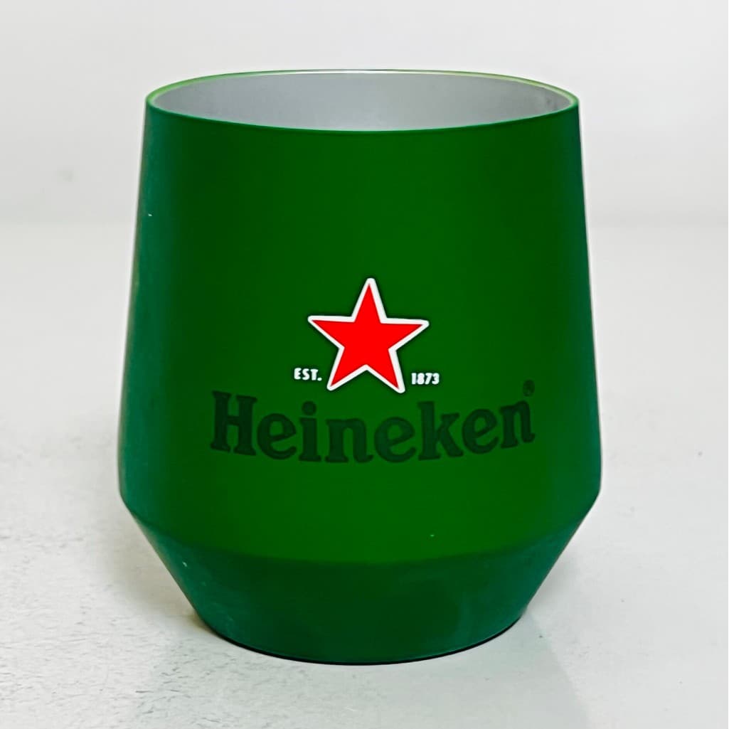 Copo de Metal para acampamento, copo de alumínio que muda de cor, coleção heineken heineken, copo de cerveja que muda de