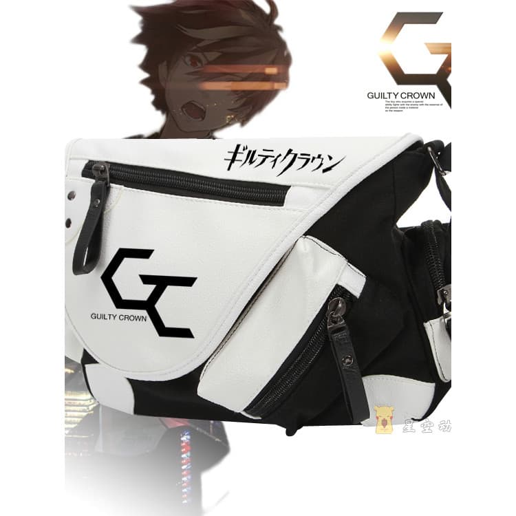 Anime mensageiro saco culpado coroa mercadoria saco de escola bidimensional das mulheres dos homens mochila bolsa de omb