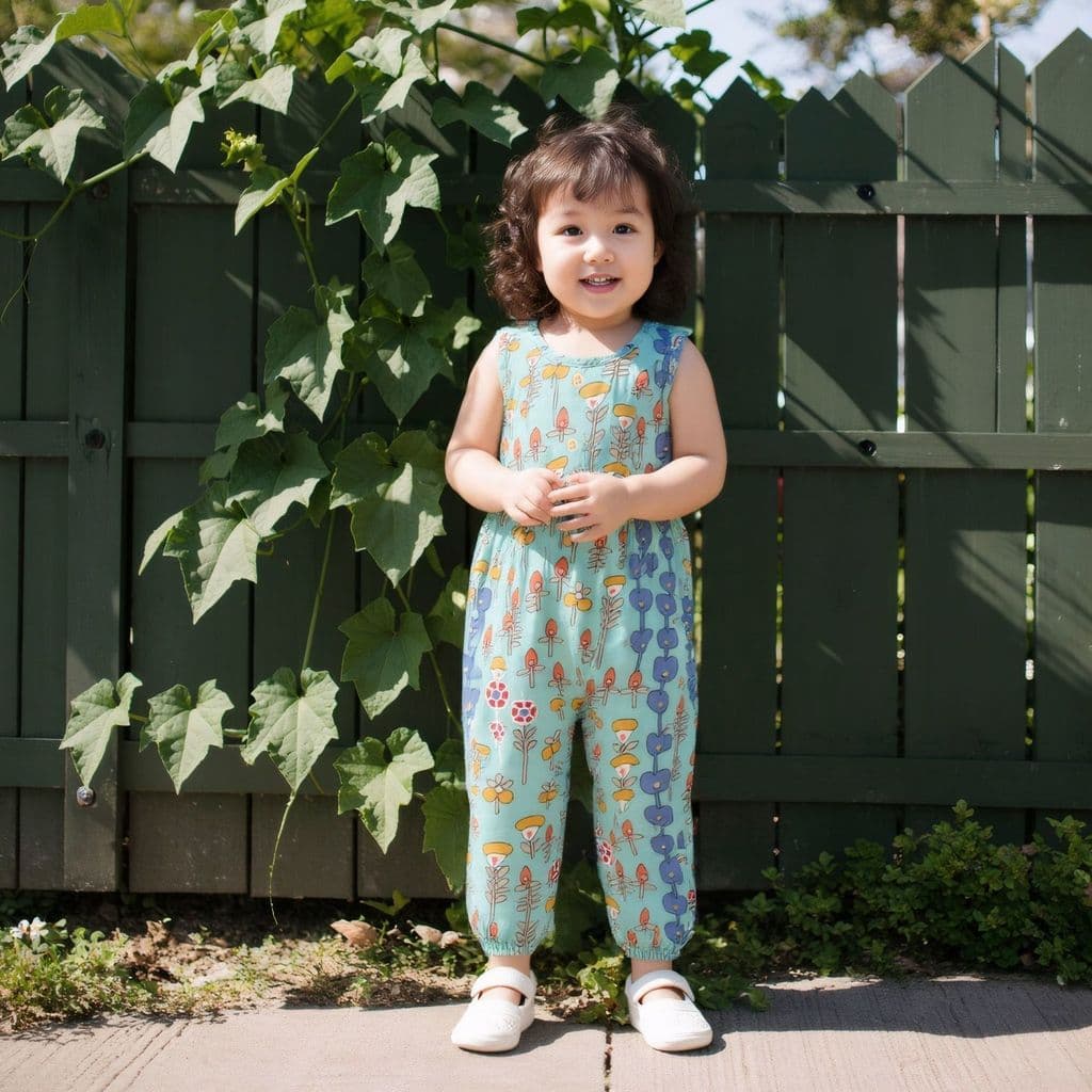 Versão coreana roupas de bebê macacão de bebê estilo verão Floral macacão longo escalada recém-nascido sem mangas macacã