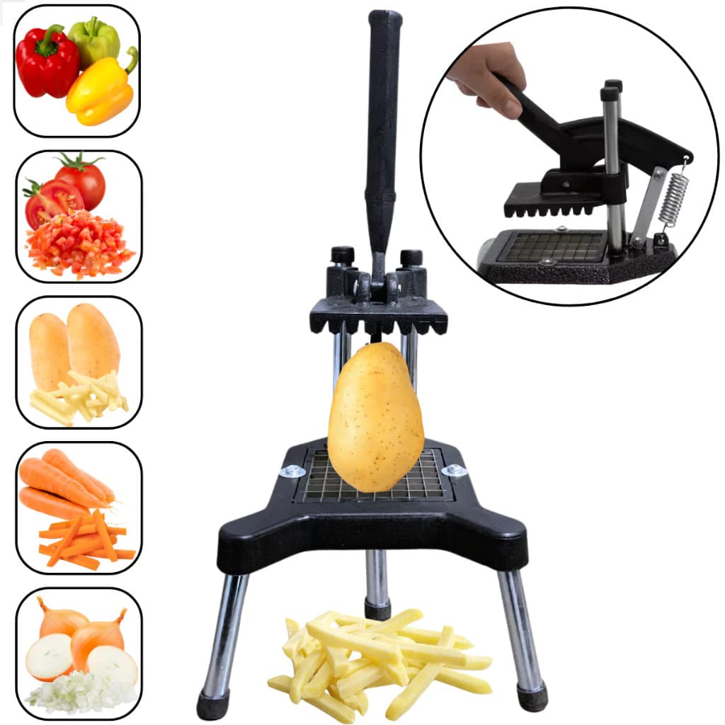 Picador de Legumes Premium Industrial Fatiador Cabrita Batata Frutas Profissional