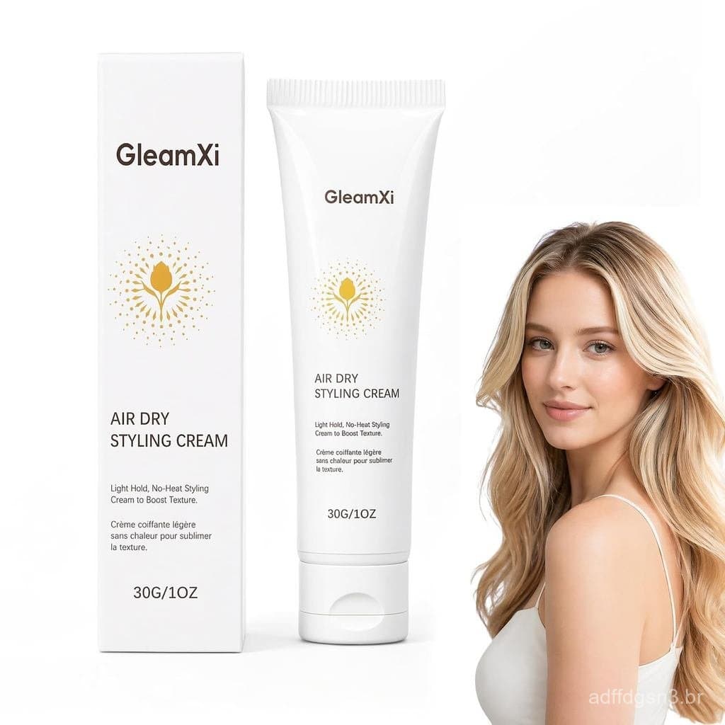 Creme Modelador para Secagem ao Ar, Fixação Leve, Redução de Frizz, Acabamento Leve, Não Tóxico, Livre de Crueldade, Cui