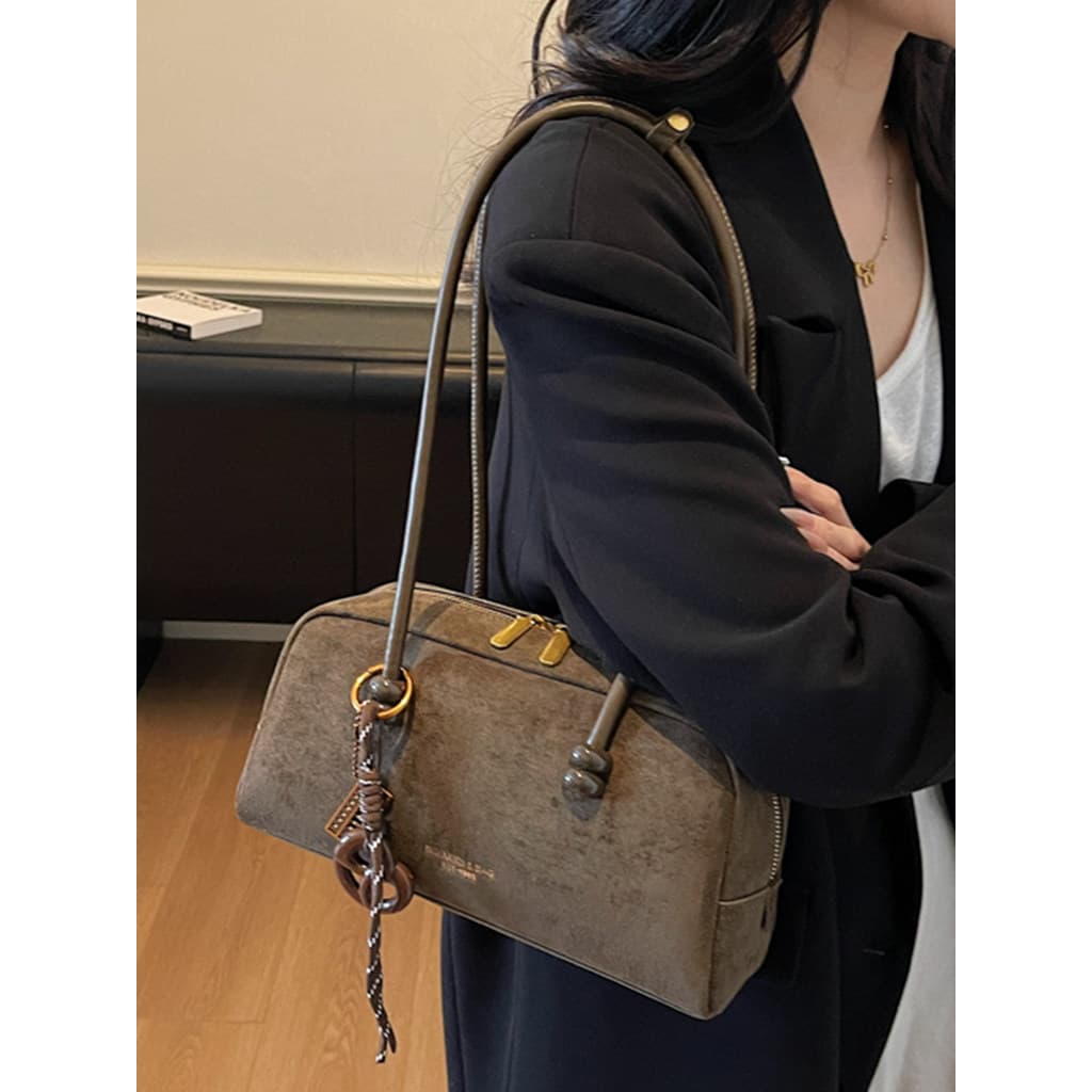 bolsa transversal feminino bolsa feminina Bolsa retrô fosca feminina, grande capacidade, 2026, novo estilo, outono inver