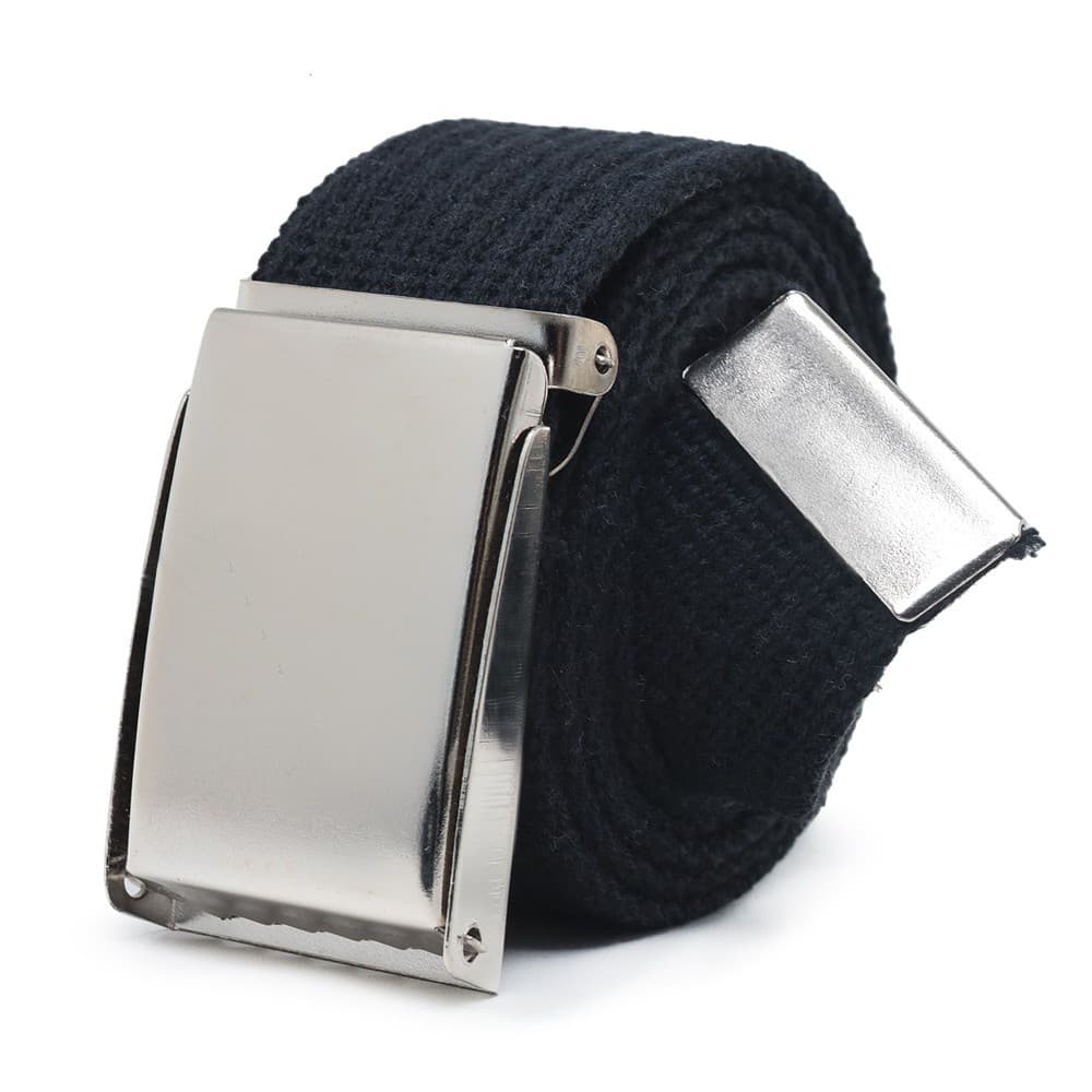 Kit 2 Cintos Masculino De Lona Gorgurão Fivela Americana Ajustável Alta Qualidade Plus Size Otimo Em Conforto