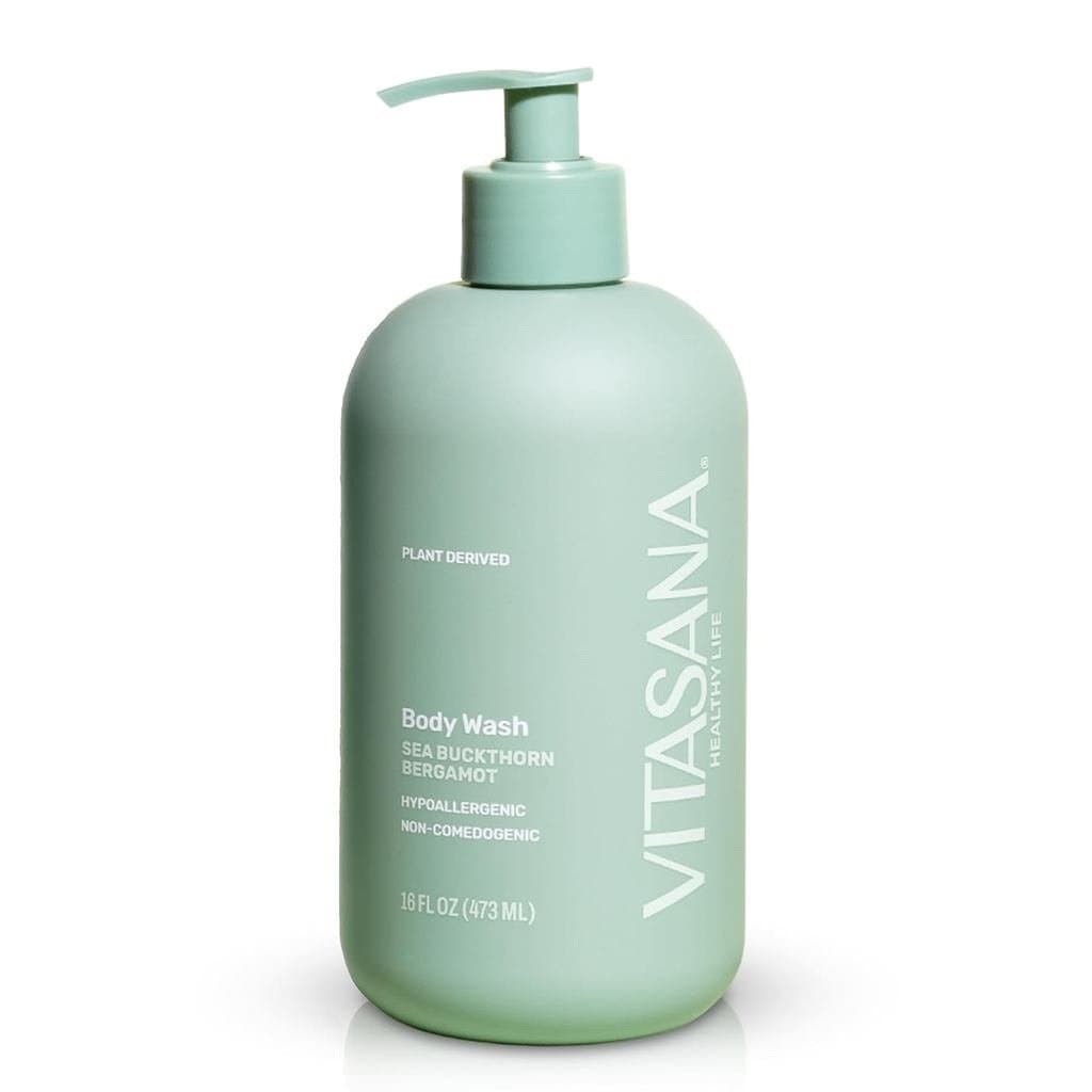 Gel de Banho para Peles Sensíveis, 16 oz – Aroma de Sea Buckthorn e Bergamota, 98,9% de Origem Vegetal, Verificado pela