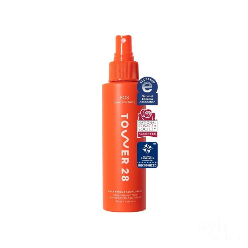 Spray Facial de Emergência Diário para Pele Sensível Tower28SOS, Spray de Ácido Hipocloroso Ajuda a Reduzir Vermelhi
