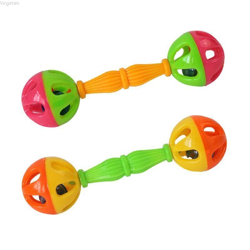Veg 2 Pack Bird Toy Brinquedos Duplos Coloridos Acessórios Gaiola Sino