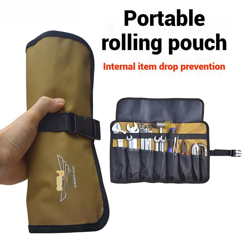 Oxford Pano Roll Up Ferramenta Saco De Armazenamento Portátil À Prova De Água Chave Dobrável Martelo Acampamento Bolso F