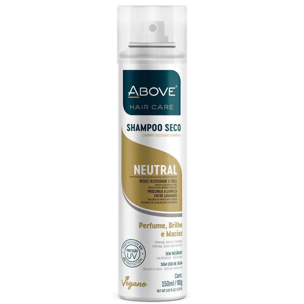 Shampoo Seco Above Neutral Vegano Controle Oleosidade 150ml