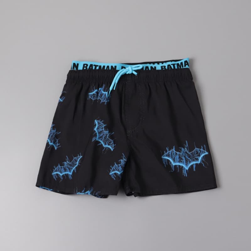 8818 comércio exterior crianças praia shorts preto dos desenhos animados impressão bonito menino beira-mar shorts de sec