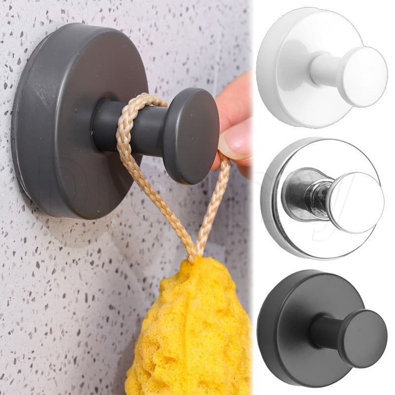 Gancho De Ventosa De Aço Inoxidável-Cabide De Armazenamento De Parede-Adsorção Forte-Para Toalha , Chaves-Rack Organizad
