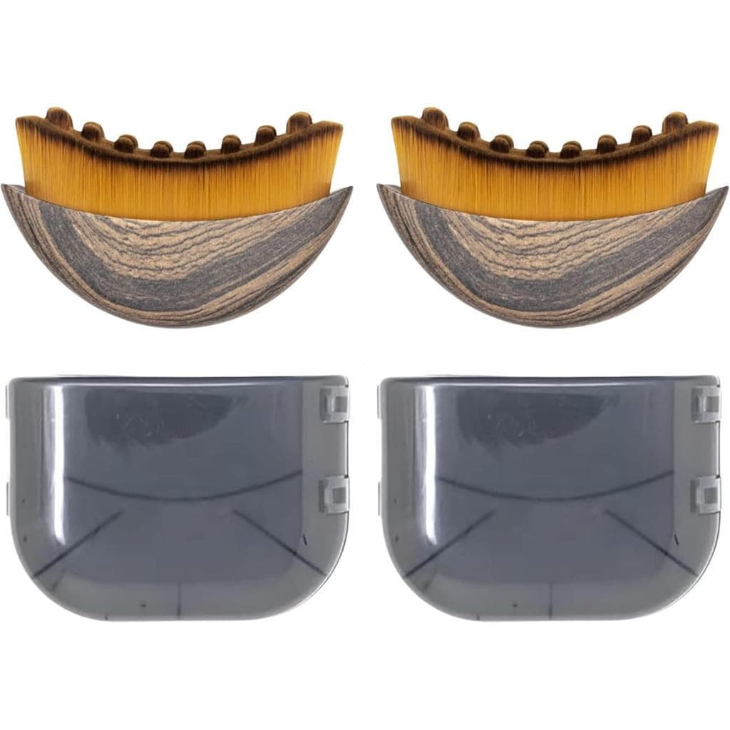 2 Escovas Faciais para Contorno Linfático, Projetadas Ergonomicamente para se Ajustar ao Rosto e Aliviar a Fadiga, Escov