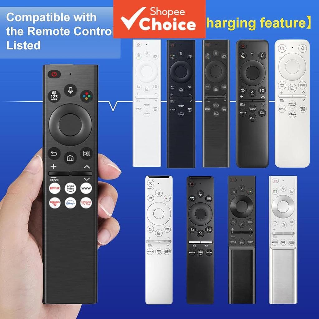 Substituto de Controle Remoto por Voz para TVs Samsung Compatível com Modelos QLED LED 8K 4K