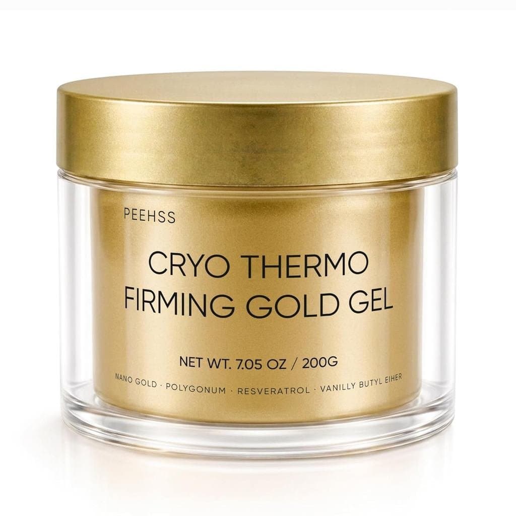 Gel Dourado Refirmante e Aquecedor - Creme Anticelulite para o Corpo, Nano Ouro e Ácido Hialurônico, Gel Refirmante e To