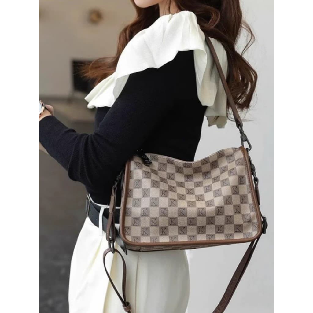 Ivisman bolsa feminina 2025 luz Original luxo High-End textura grande capacidade Commuter sacola influenciador saco de c