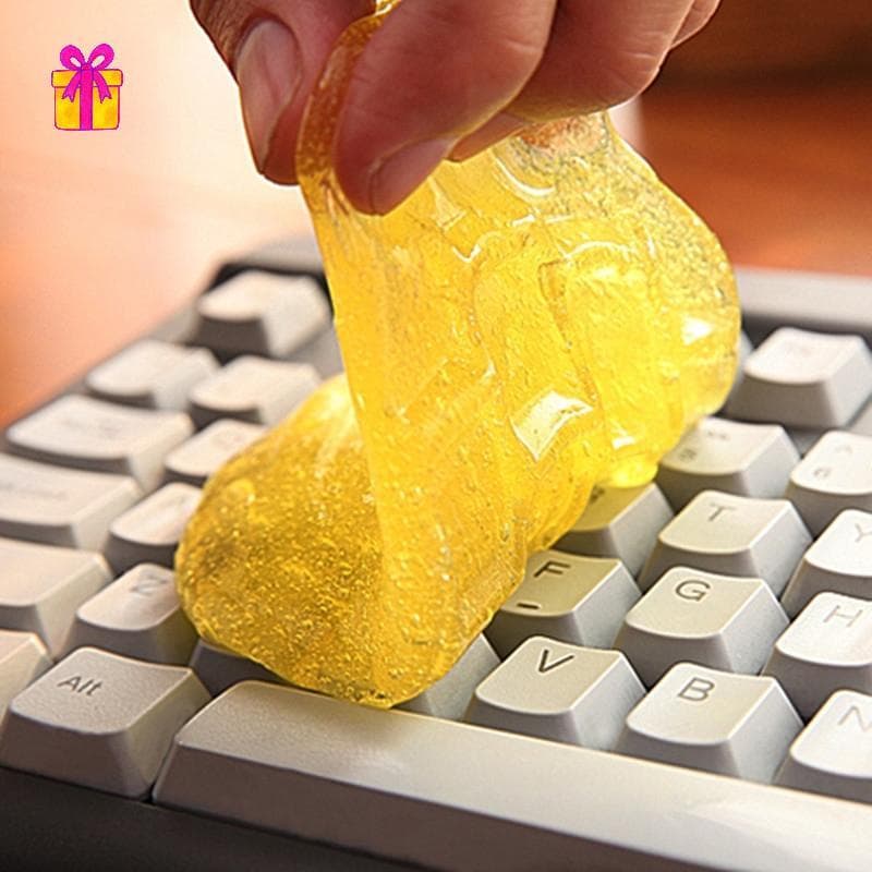 [INTH] 2 Sacos 70g Gel De Limpeza De Carro Lama Mágica Auto Interiorputer Teclado Sujeira Limpa Removedor De Poeira Lava