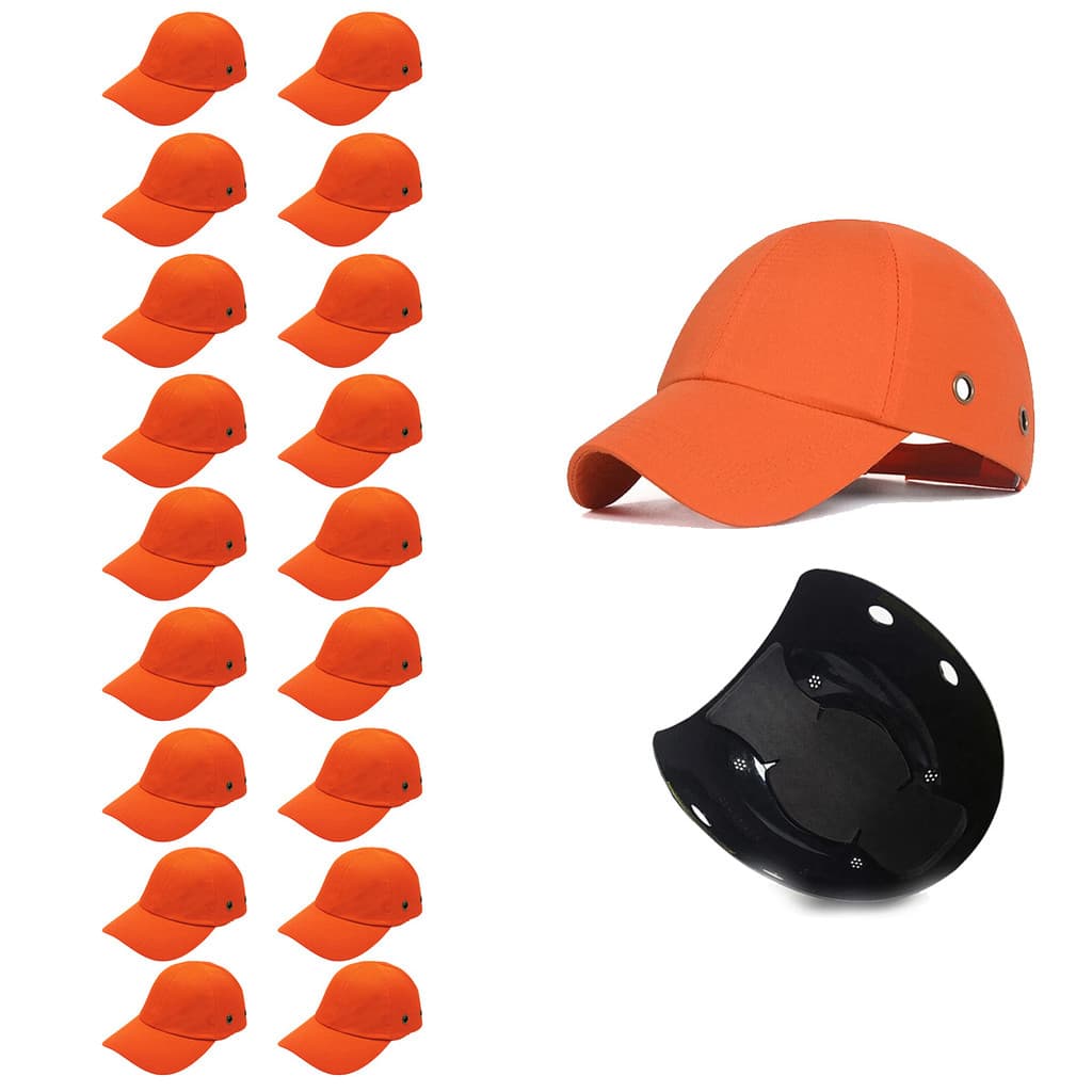 Bone com Capacete EPI Kit 18 Uni Obra Construcao Seguranca Trabalho Oficina Reparo Casquete Resistente Eficiente