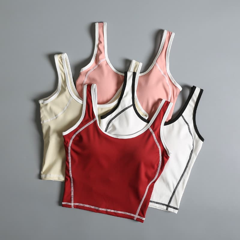 Uma peça linda volta Yoga roupa interior feminina moda profissional Pilates treinamento sutiã correndo Fitness camisola