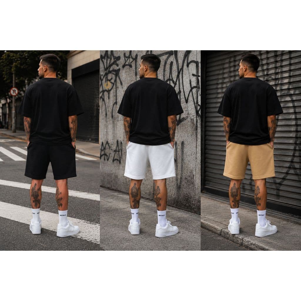 Kit 3 Shorts Moletom Masculino Premium | Conforto, Estilo e Qualidade