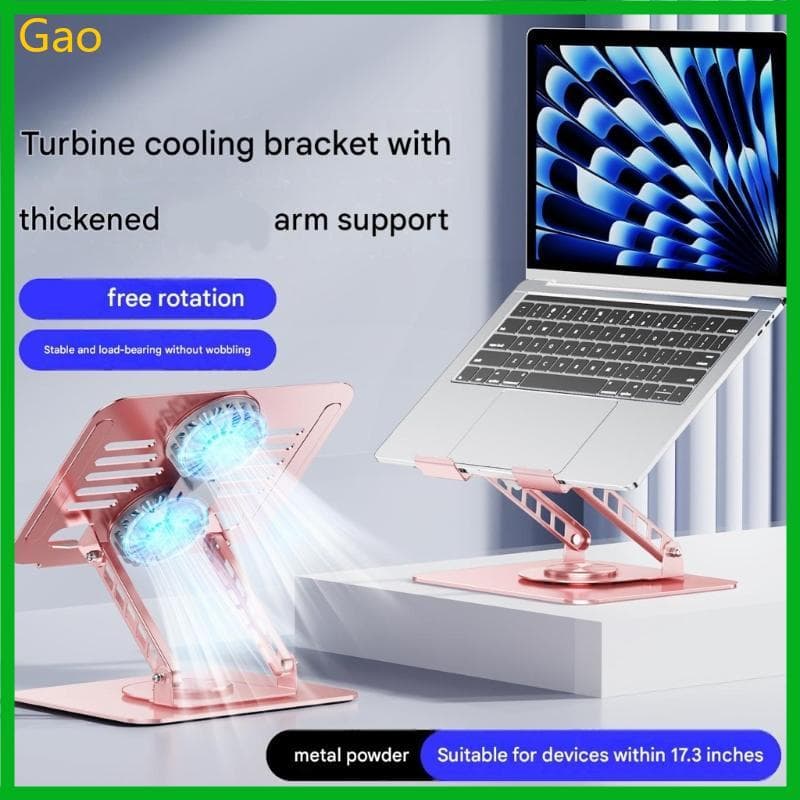 Suporte Moderno Para Laptop Gao Ventilador Resfriamento Notebook 17 3 Polegadas Altura Ajustável E Base