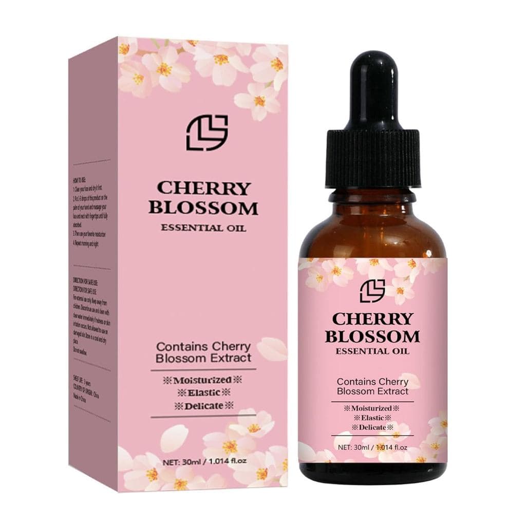 Óleo Essencial de Flor de Cerejeira para o Rosto, Sérum Facial Hidratante Anti-Envelhecimento, Hidratante Facial Calmant