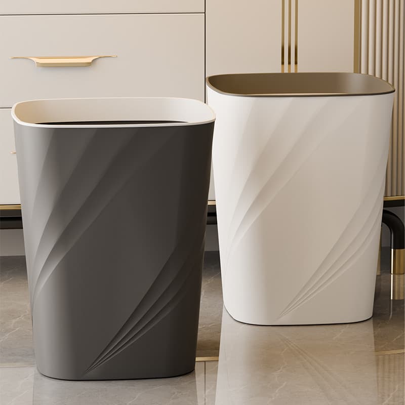 Sala de estar lata de lixo doméstica High-End Plus Size banheiro quarto cozinha dormitório escritório cesta de papel lam