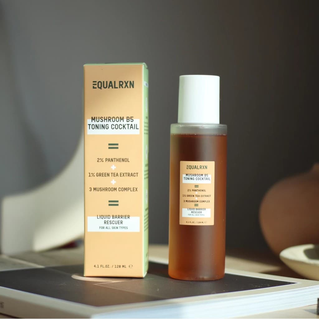 EquarRXN Cogumelo Toner b5+Extrato de Chá Verde Hidratante Calmante 120ml