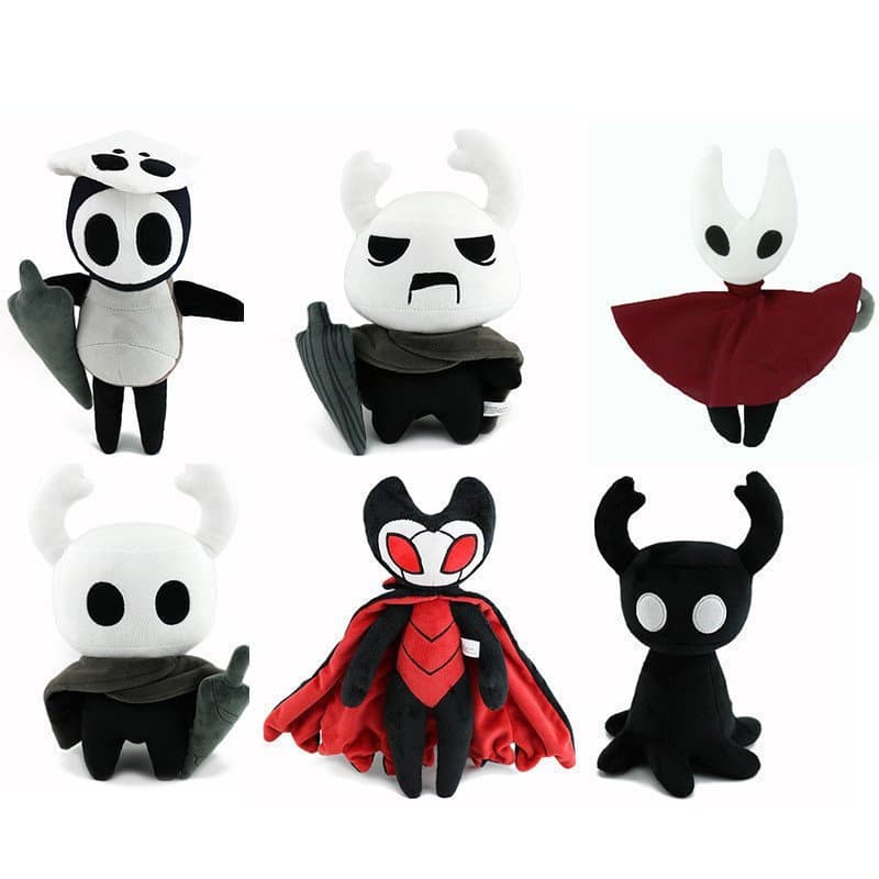 Boneco de Pelúcia Hollow Knight: Silksong, Figura de Ação do Mestre da Tropa Grimm, Brinquedos do Cavaleiro Hornet, Bone