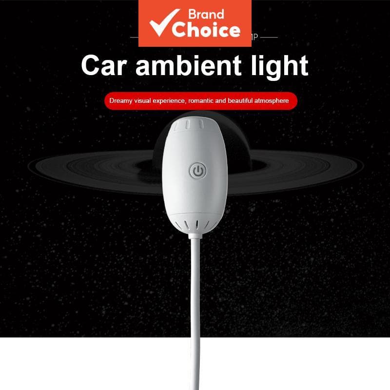 Salange Luz Ambiente para Carro USB, Projetor de Luz LED Estelar, Decoração Romântica para Festa, Saturno e Galáxia