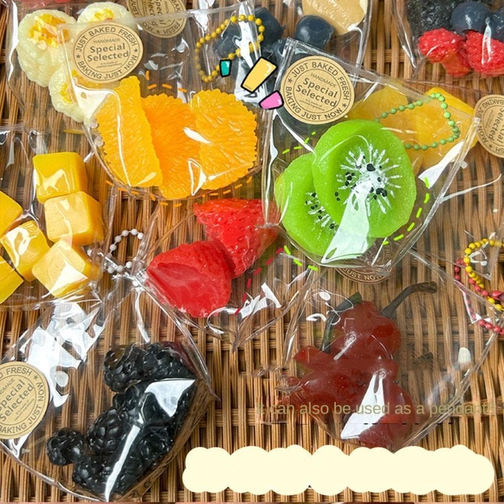 LYNDON Simulação Saco De Aperto De Frutas , Brinquedo Sensorial Morango Bonito Espremer Brinquedos , TPR