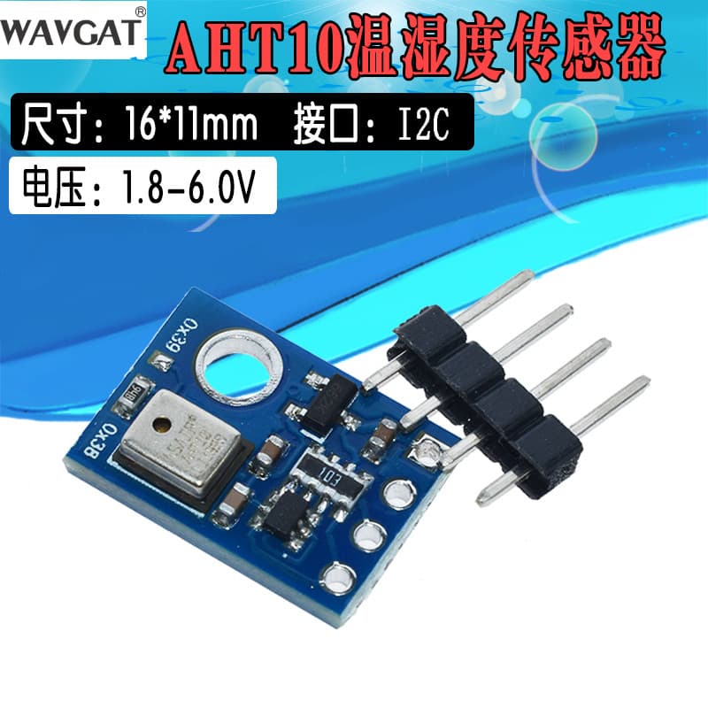 Módulo de medição de Sensor de umidade e temperatura tipo Digital de alta precisão AHT10 Comunicação I2C em vez de sht20