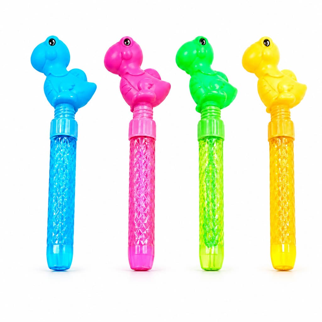 Lançador de bolhas infantil, brinquedo de bolhas de sabão coloridas Dinossauro