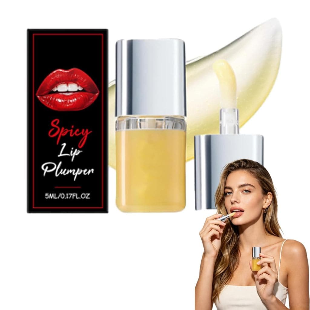 SpicyLipPlper, Gloss Hidratante Coreano para Lábios com Aparência Mais Volumosa e Redução de Linhas Finas, 5ml (1 unidad