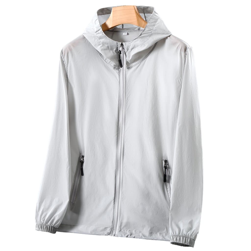 Além de gordura plus Size Ultra-fino jaqueta masculina verão protetor solar roupas superior gordura feminino Casual All-