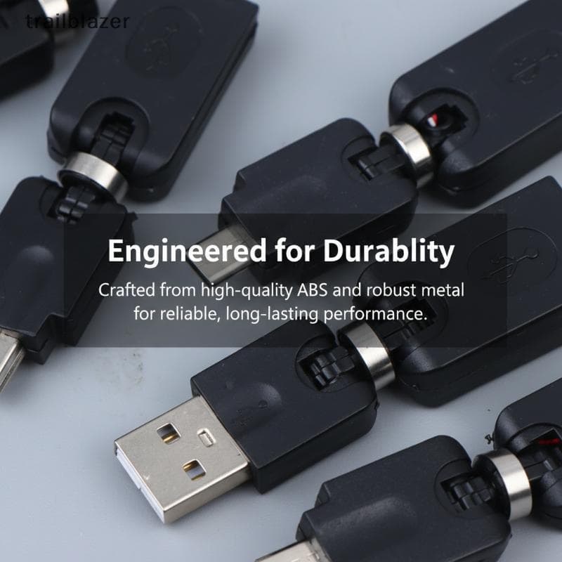 Adaptador USB Macho Para Fêmea Design De Torção Giratória E De 360 Graus Conexão Flexível No Escritório Uso Doméstico