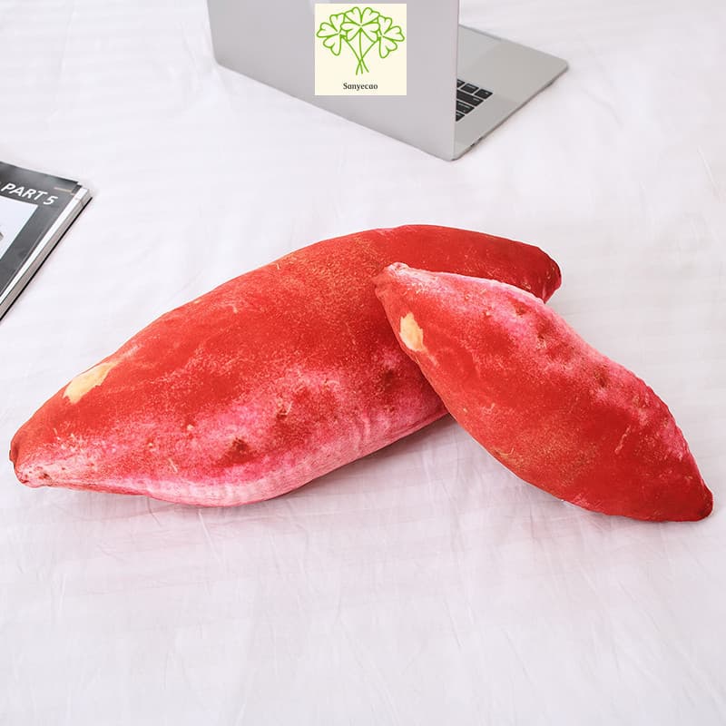 Sanyechaorealistic Sweet Potato Plush Pillow Criativo Engraçado Almofada Em Forma De Inhame Travesseiro De Dormir Ultram