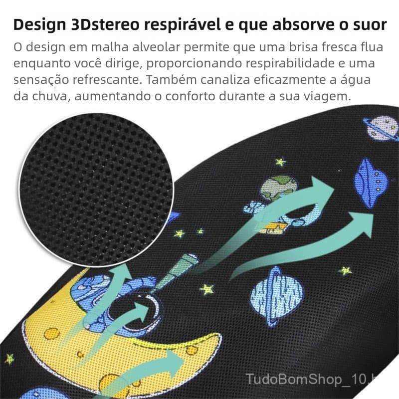 Capa de isolamento respirável para motocicleta, almofada de assento em malha, almofada de assento universal para bicicle