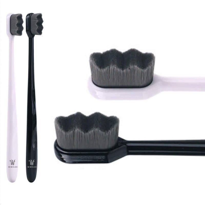 Escova de Dentes Extra Macia Wimolek para Gengivas e Dentes Sensíveis. Escovas de Dente Micro Nano com 20.000 Cerdas Ult