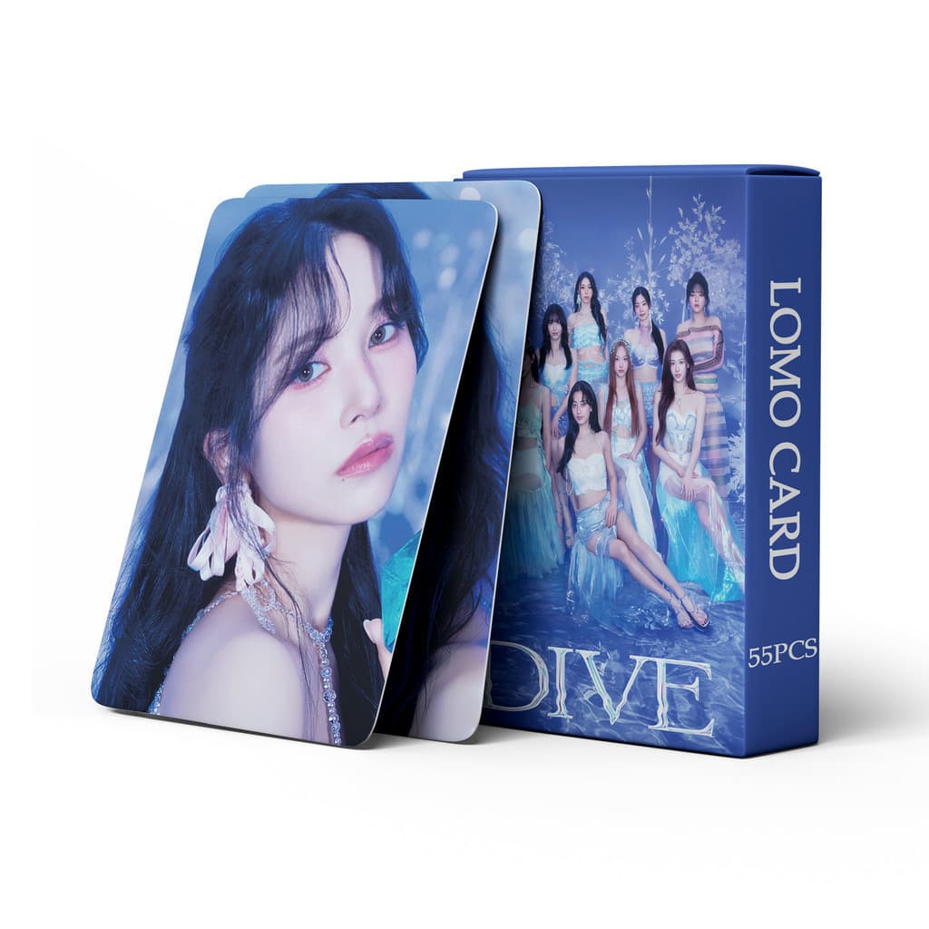 KPOP 55 folhas/caixa, cartão fotográfico TWICE DIVE LOMO pode ser adquirido em 4UDU QMRP.