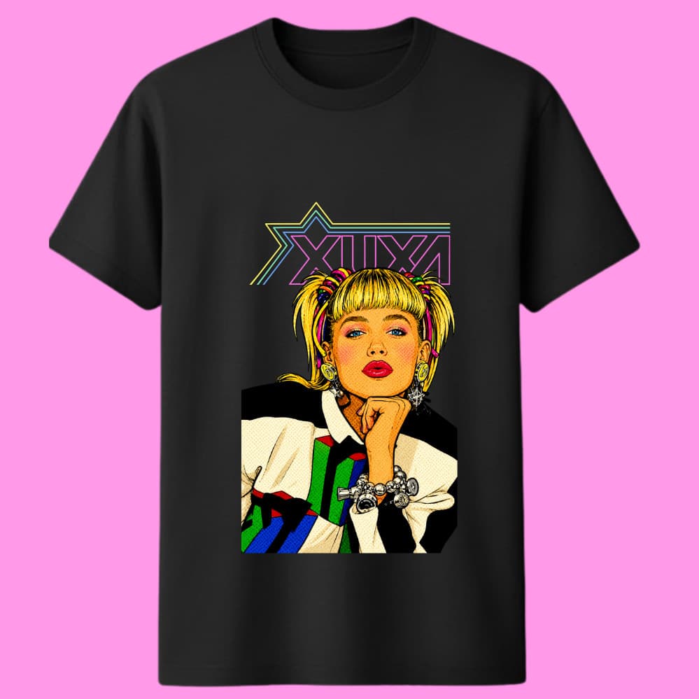 [Camiseta Premium em Algodão Puro]SISI Camiseta Xuxa Rainha Algodão Unissex Último Voo da Nave