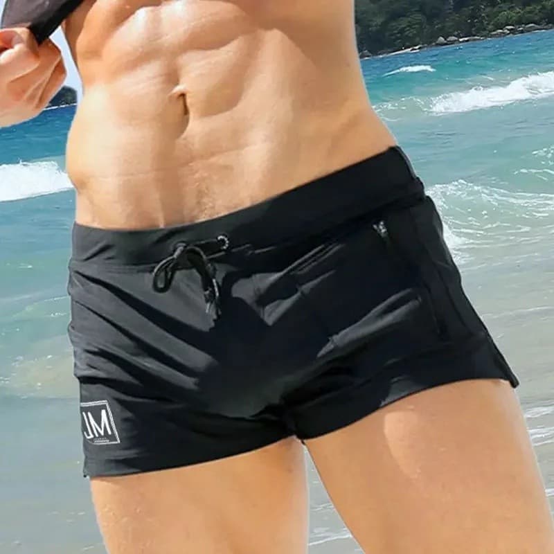 Homens Boxer Shorts Casa Calças Esportes Fitness Cuecas Natação Praia