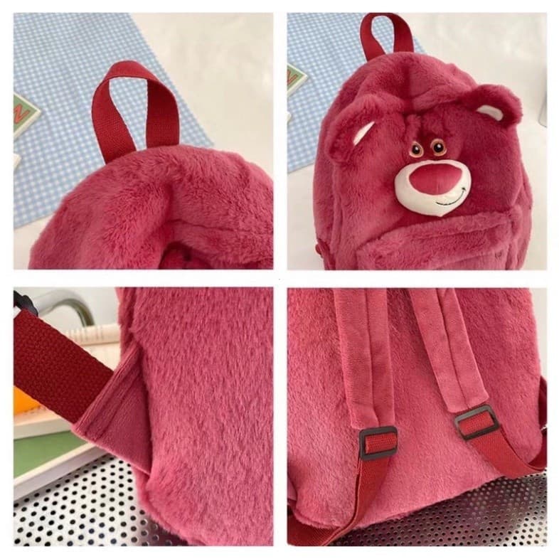 Mochila Lotso Fluffy Urso Morango, Tipo 1 RWHW G1OW