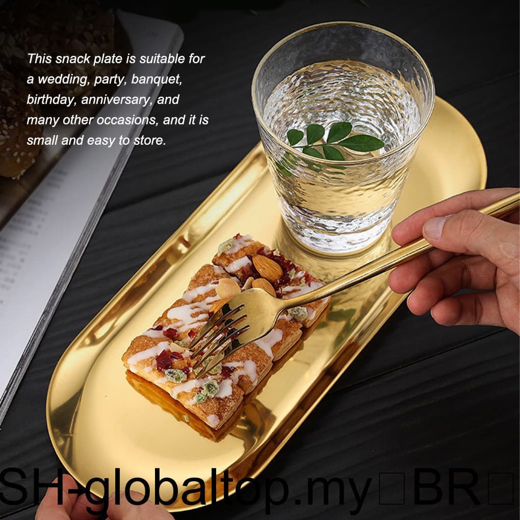 Frutas Porca Armazenamento Prato De Jantar Pão Ocidental Sobremesa Bandeja Casa Aço Inoxidável Pulseira Festa Restaurant